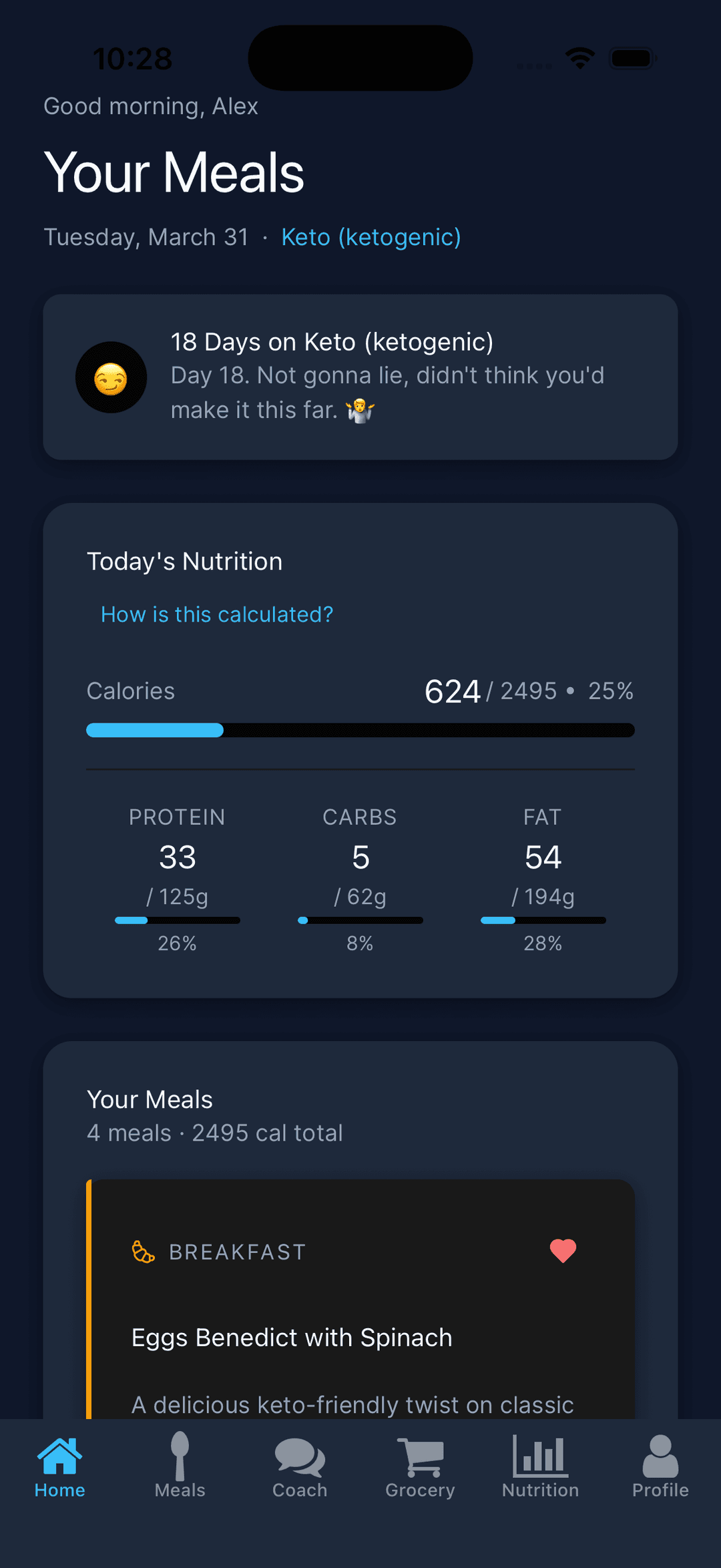 All Day Diet App Screenshot